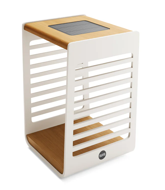 SUNS Eve S tuinlantaarn - teakhout/camel sand