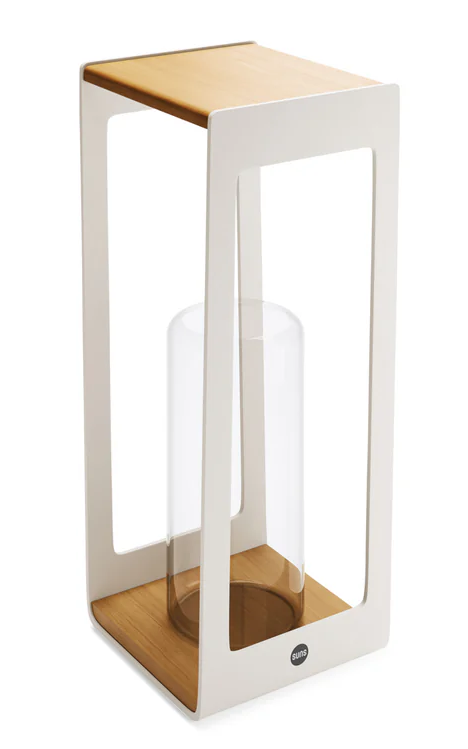 SUNS Zara M tuinlantaarn - teakhout/camel sand