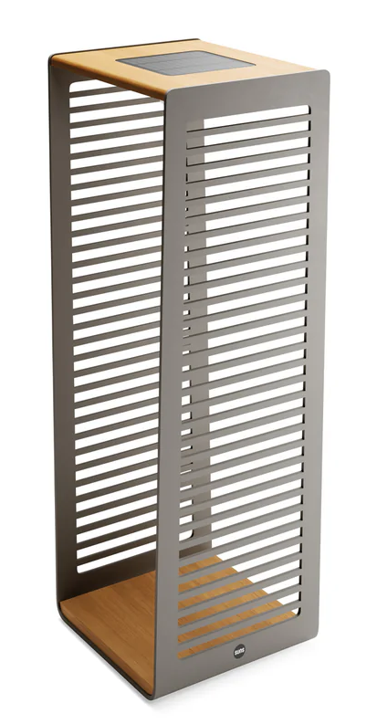 SUNS Eve L tuinlantaarn - teakhout/slate brown