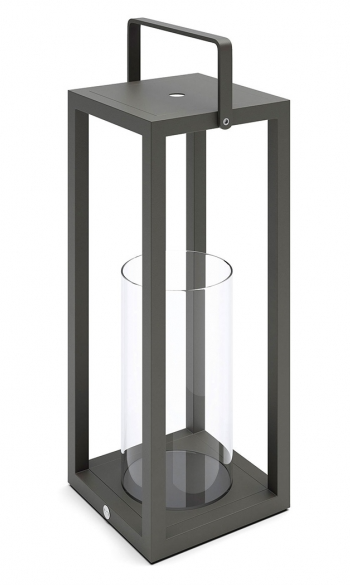 SUNS Luca L tuinlantaarn - matt royal grey