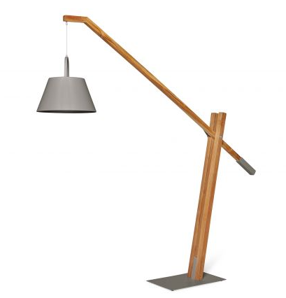 SUNS Jane tuinlantaarn met standaard – teakhout/slate brown