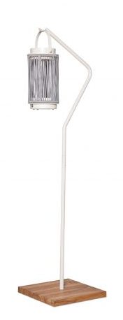 SUNS Ivy standaard voor tuinlantaarn – teakhout/camel sand