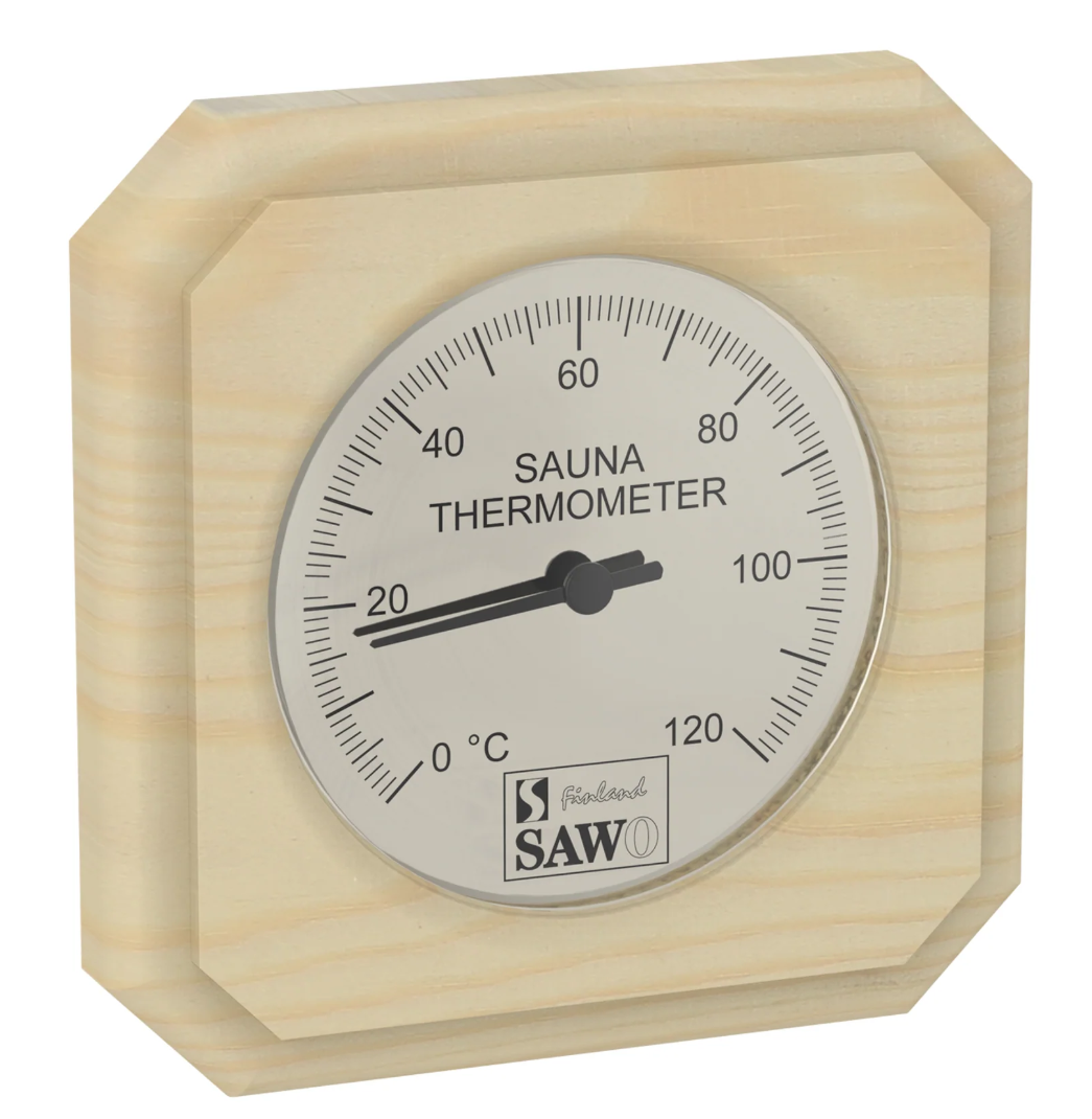 Sauna thermometer met gesneden hoek - Pine