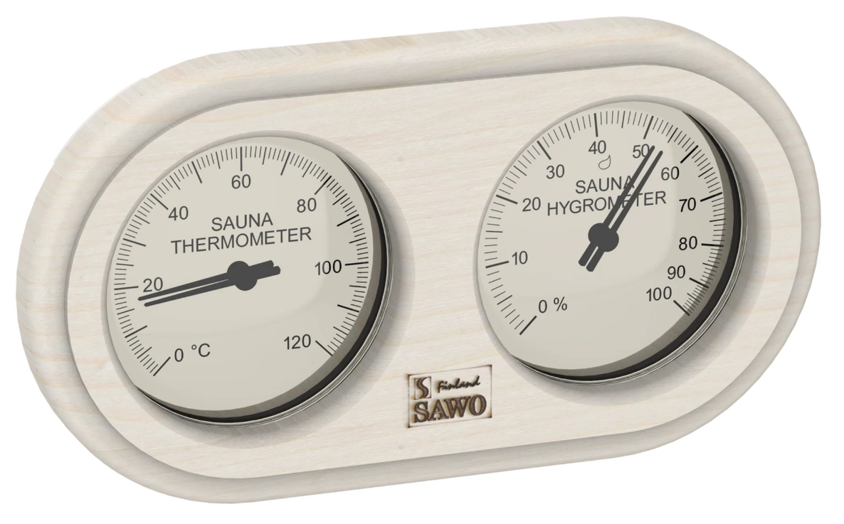 Ovale sauna thermo-hygrometer - Espen