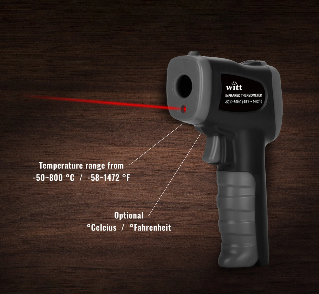Witt Pizza infrarood temperatuurpistool