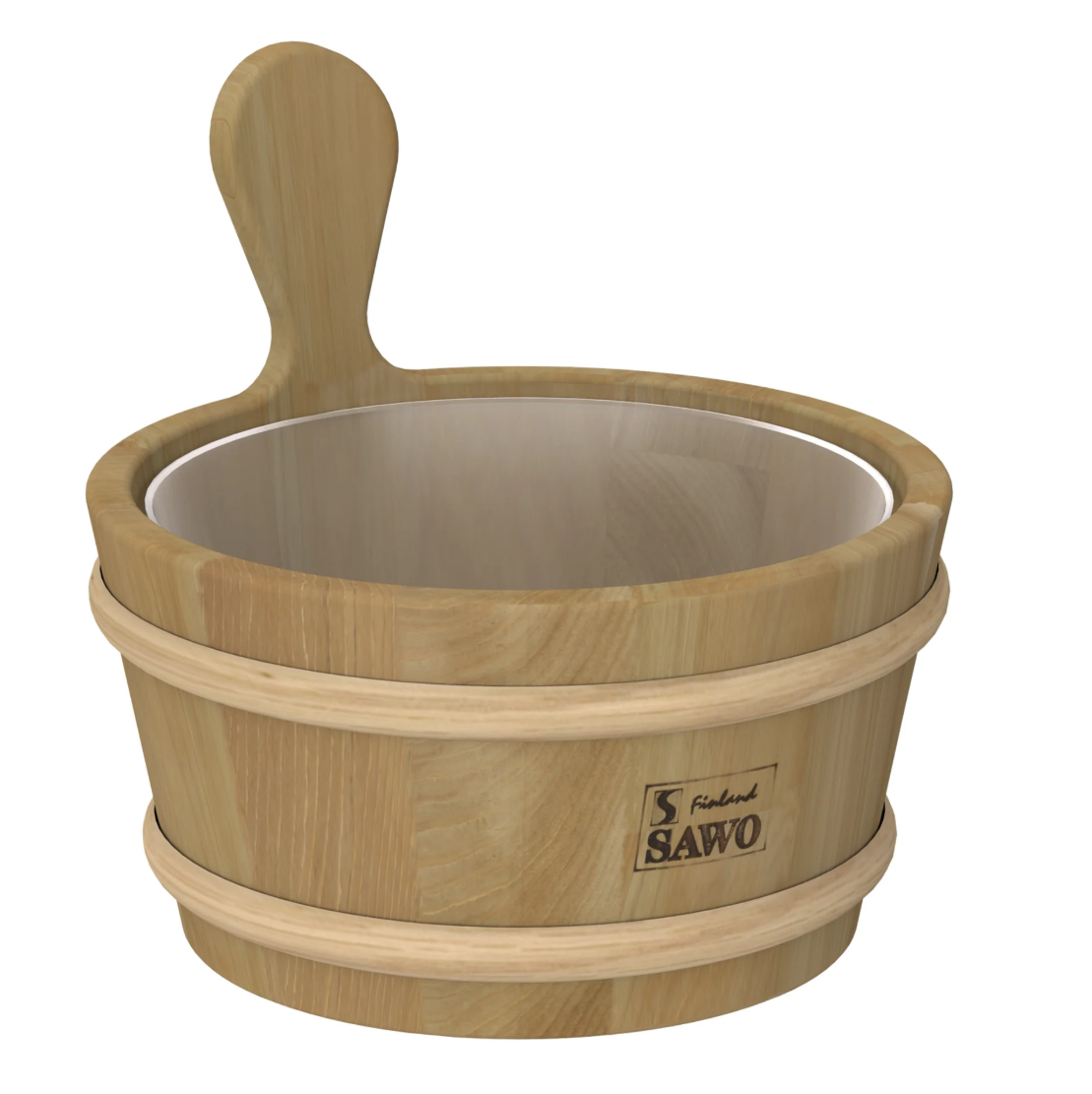 Houten sauna emmer (4 liter) met kunststof binnenemmer - Ceder