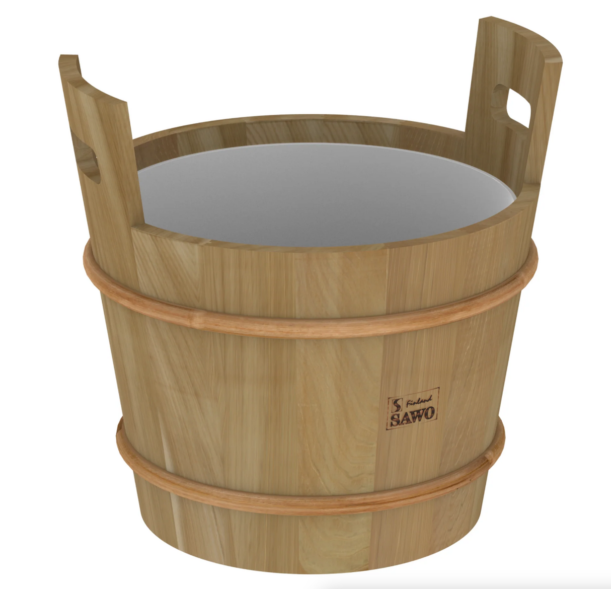 Houten sauna emmer (18 liter) met kunststof binnenemmer - Ceder