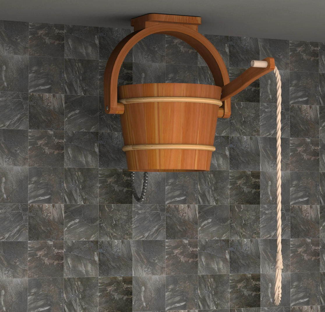 Houten stortemmer (18 liter) - Ceder