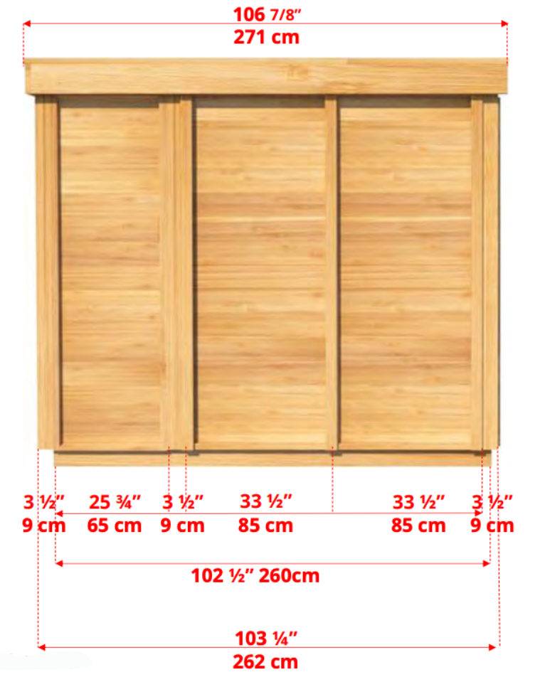Pure cube outdoor sauna met veranda 262 x 253 cm - Knotty Red Cedar