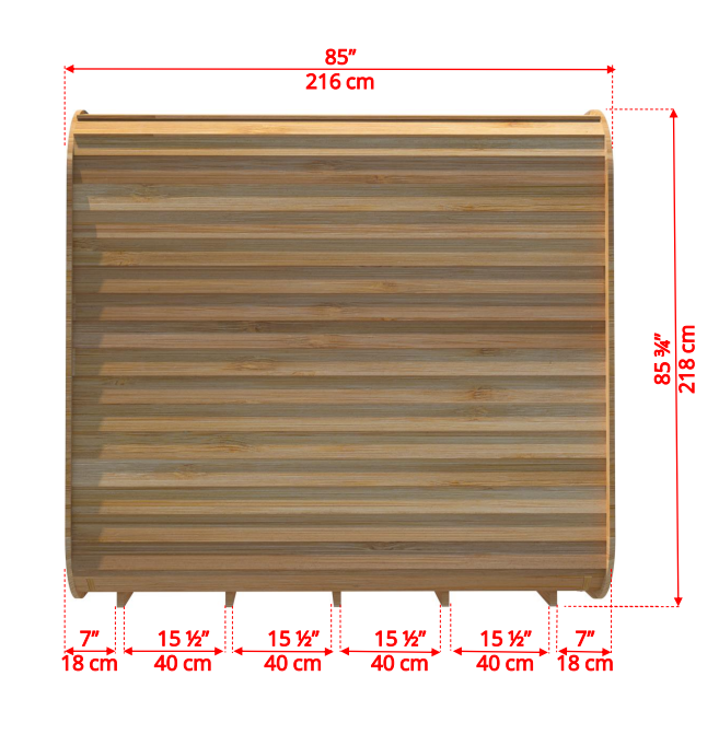Dundalk Luna Red Cedar Clear sauna 213 x 244 cm (PD)