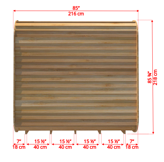 Dundalk Luna Red Cedar Knotty sauna 214 x 244 cm (PD)