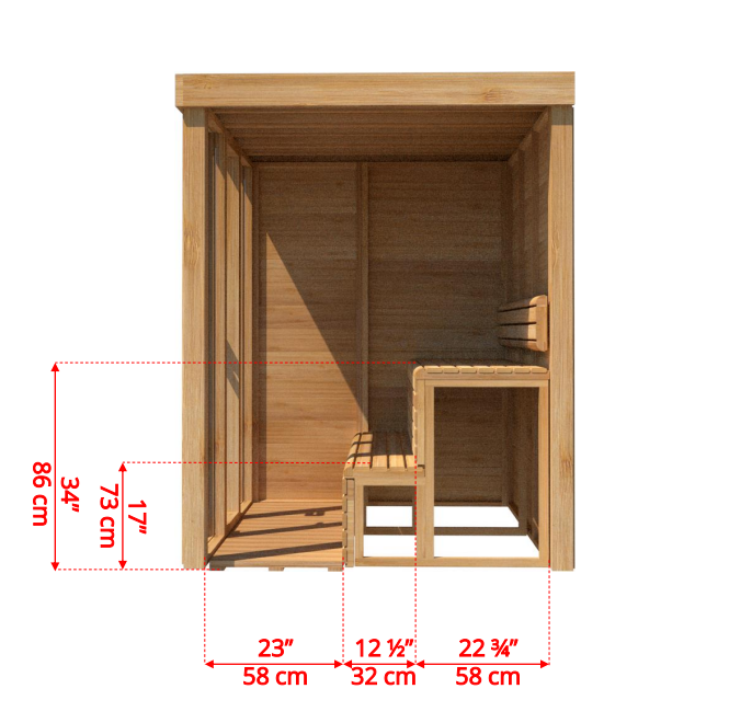 Pure Cube Indoor Sauna 173 x 215 cm