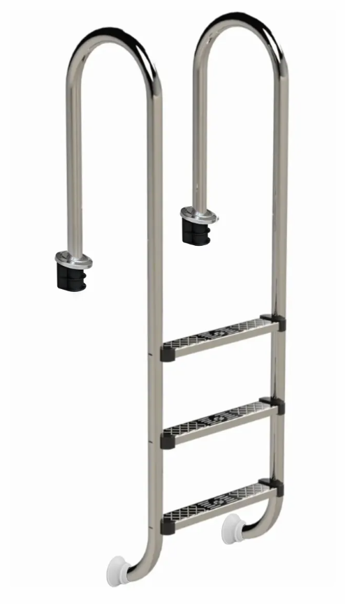 W'eau Muro RVS-304 zwembadtrap - 3 treden