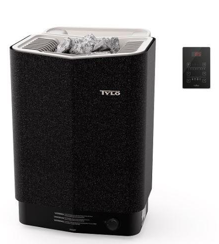 Tylö Sense Combi Pure 8 saunakachel 8 kW - zwart