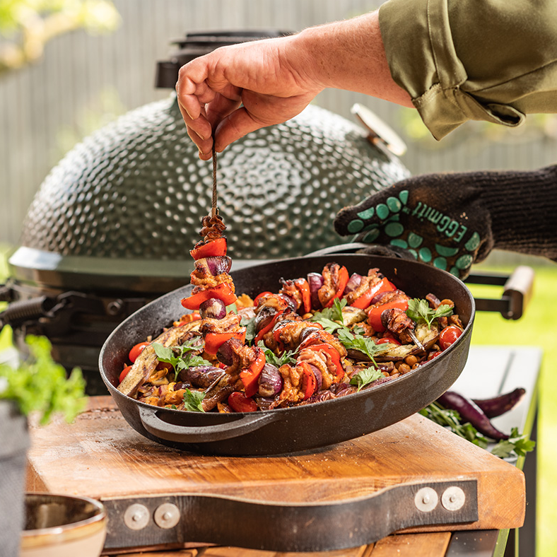 Big Green Egg Gietijzeren pan Large