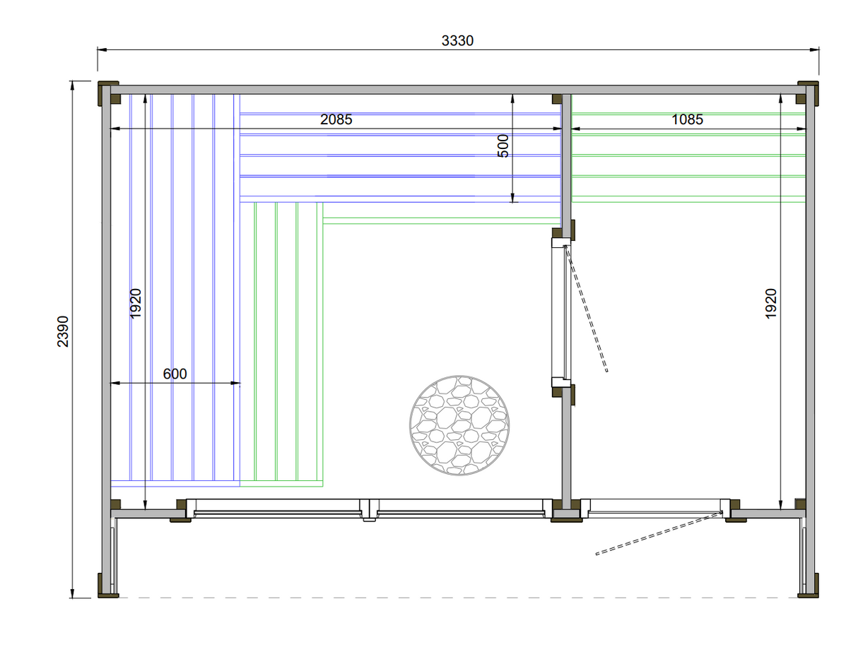 Patio M Thermowood buitensauna