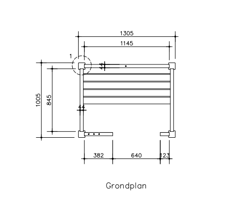 Massieve binnensauna 131 x 101 x 213 cm
