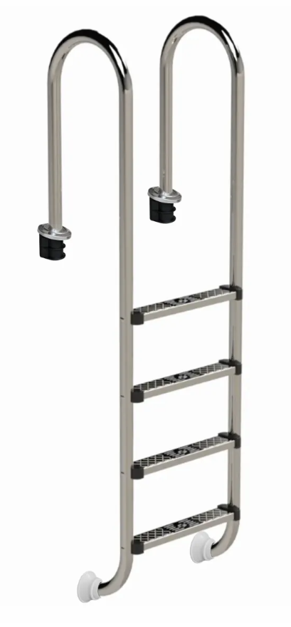 W'eau Muro RVS-316 zwembadtrap - 4 treden