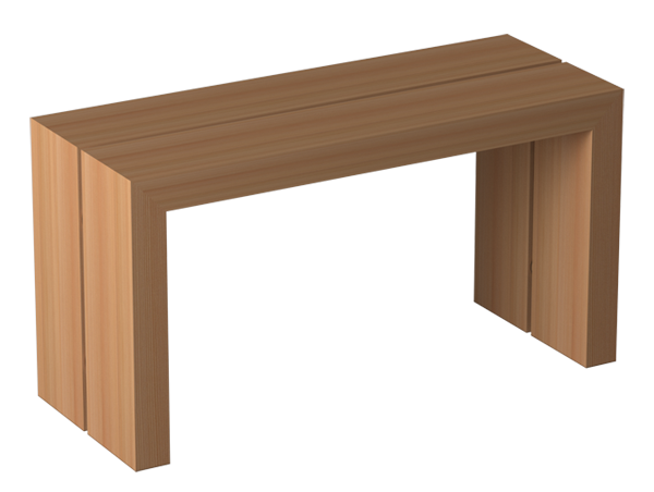 Houten saunabank Siro groot - Ceder