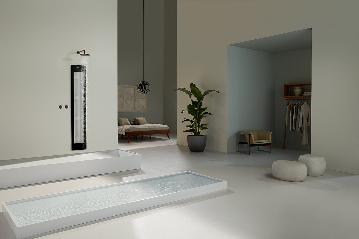 Sunshower Plus L Black inbouw/opbouw (infrarood/UV-licht)