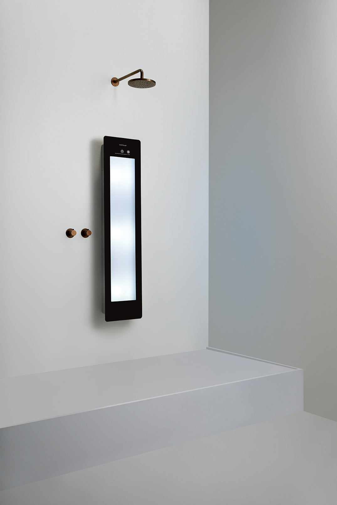 Sunshower Plus M Black inbouw/opbouw (infrarood/UV-licht)