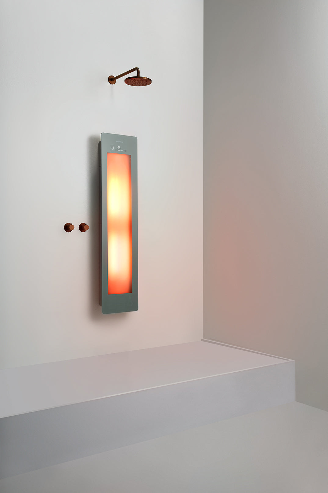 Sunshower One M Organic Grey inbouw/opbouw (infrarood)