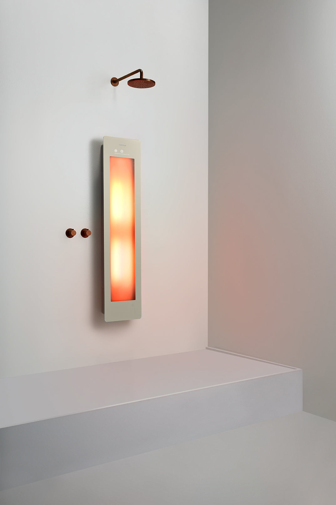 Sunshower Plus M Sand White inbouw/opbouw (infrarood/UV-licht)