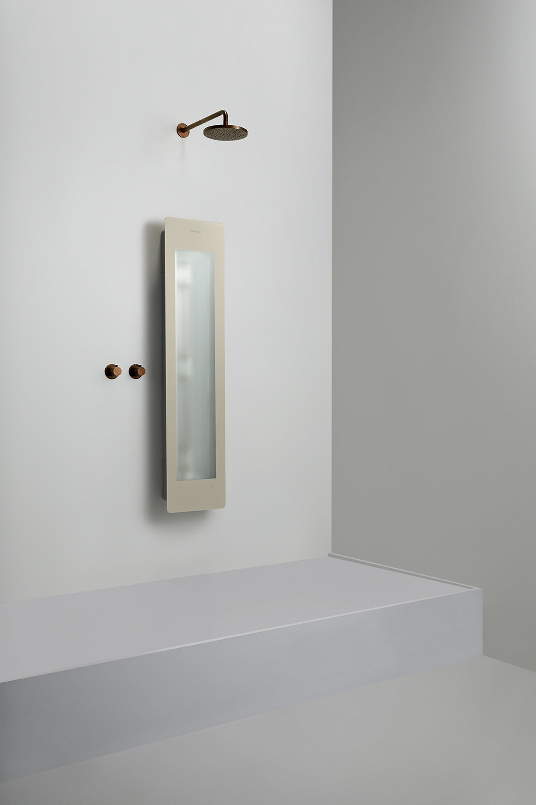 Sunshower Plus M Sand White inbouw/opbouw (infrarood/UV-licht)