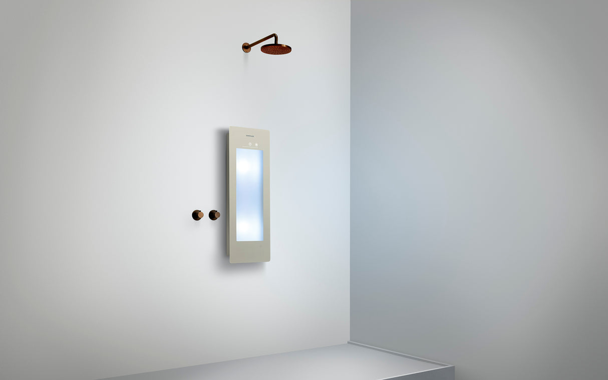 Sunshower Plus S Sand White inbouw/opbouw (infrarood/UV-licht)