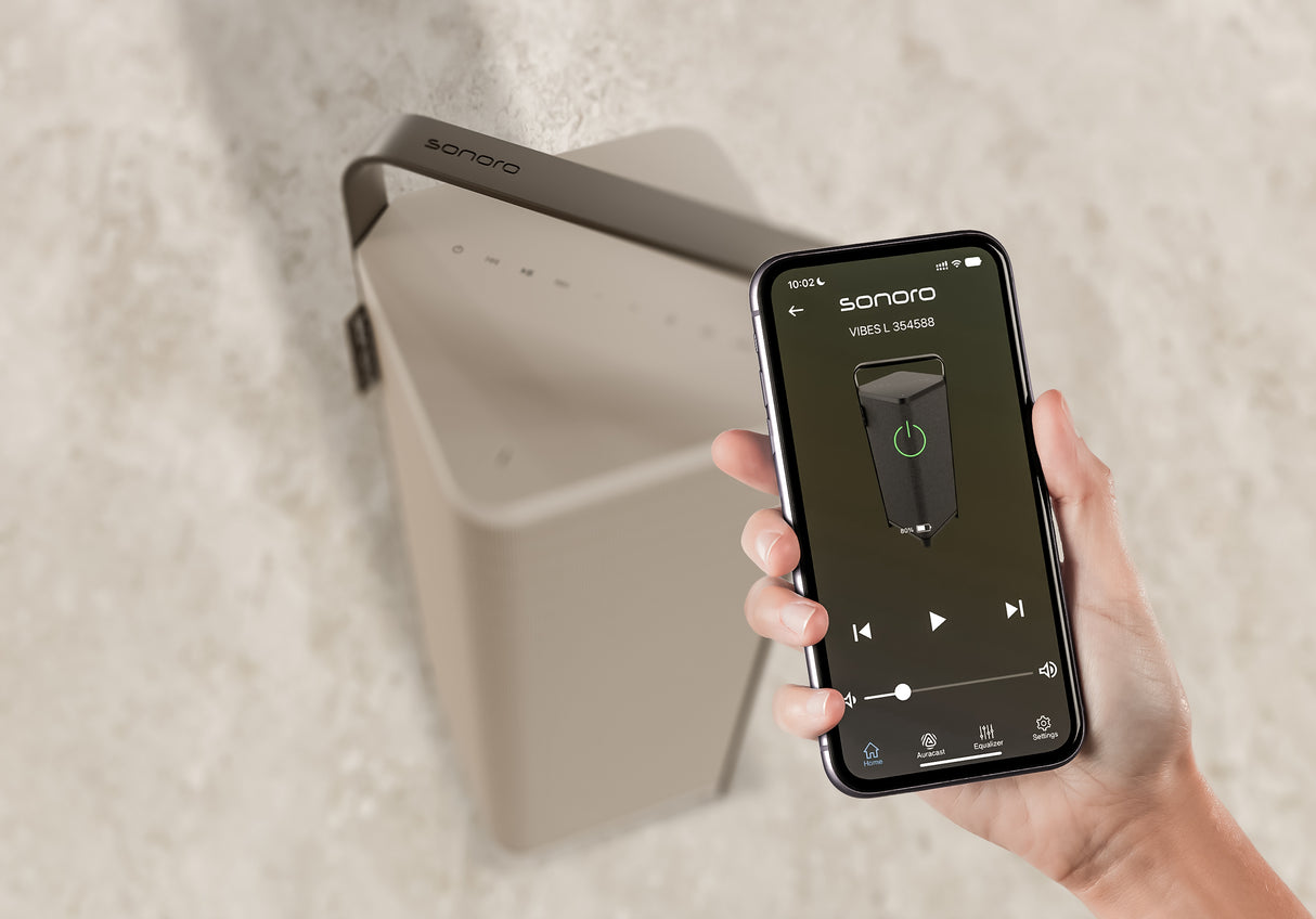 Sonoro Vibes L draadloze speaker (Bluetooth) - beige