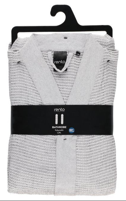 Rento Kenno unisex sauna badjas lichtgrijs - L/XL