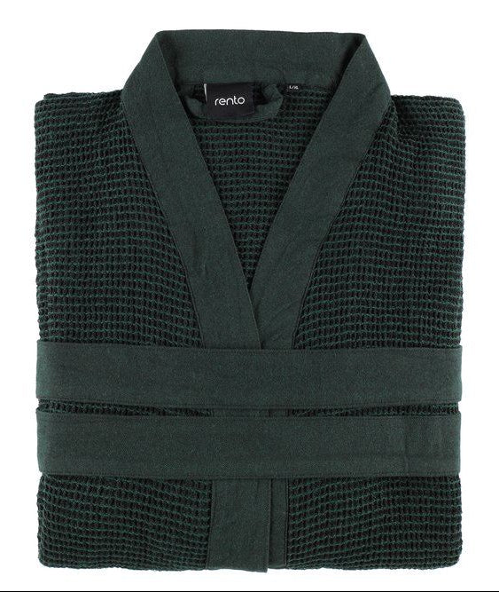 Rento Kenno unisex sauna badjas donkergroen - L/XL