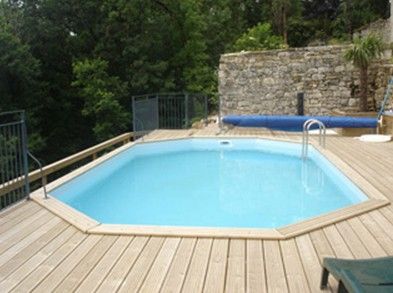 Gardipool Houten Zwembad OBLONG 4.60m x 8.10m, 1.33m hoog