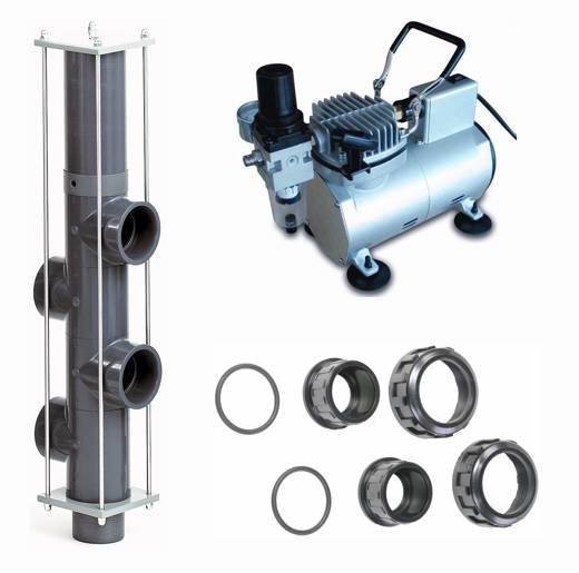 Besgo terugspoelventiel set voor 2” zandfilters (50/63 mm)