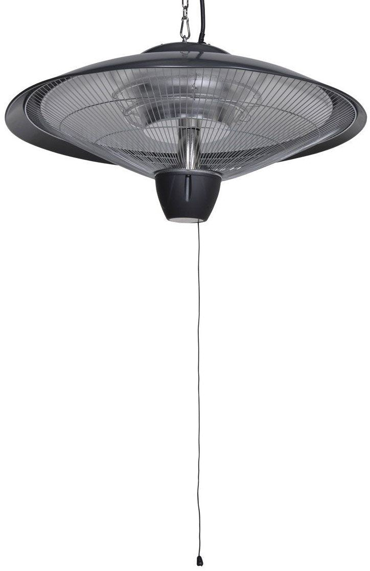 Bordeaux (60 cm) 2000 Watt terrasverwarmer - Carbon Black met trekkoord