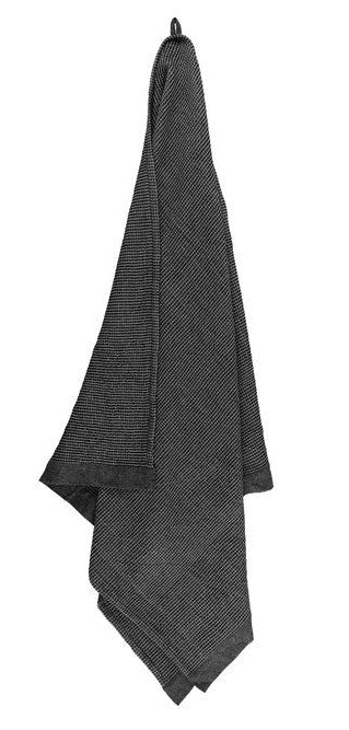Rento Kenno sauna handdoek 90 x 180 cm - zwart/grijs