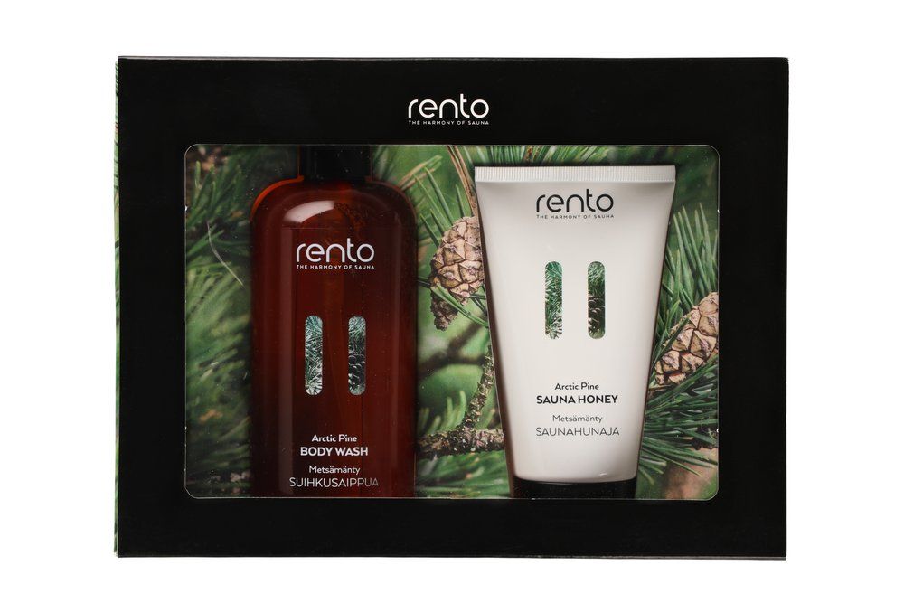 Rento cadeauset - Arctic Pine bodywash en sauna honey