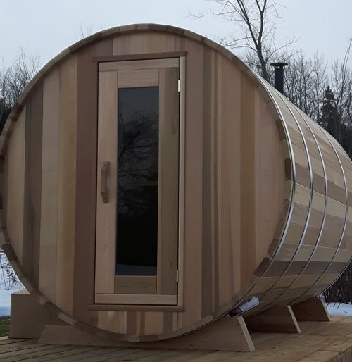 Dundalk Barrel Sauna BS182 - ø182 Clear Red Cedar