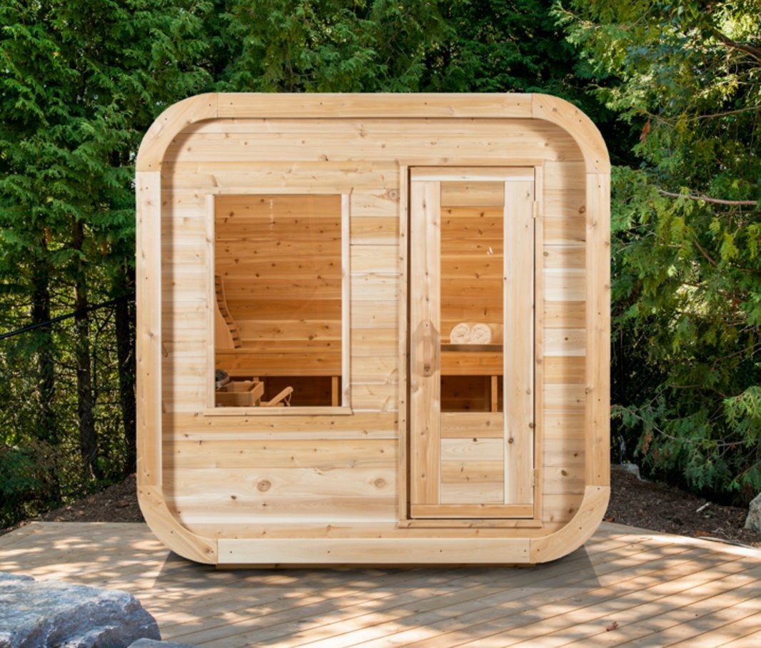 Dundalk Luna sauna white cedar 200 x 200 cm