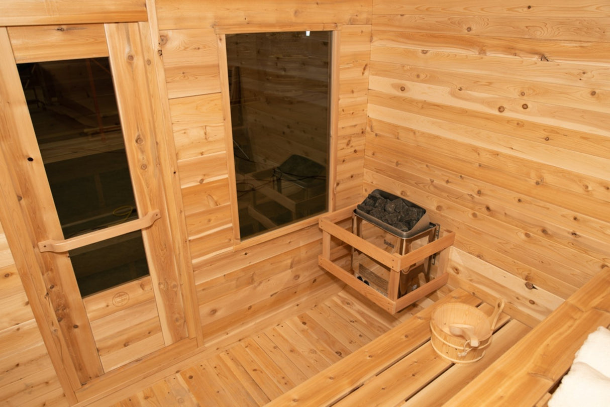 Dundalk Luna sauna white cedar 200 x 200 cm