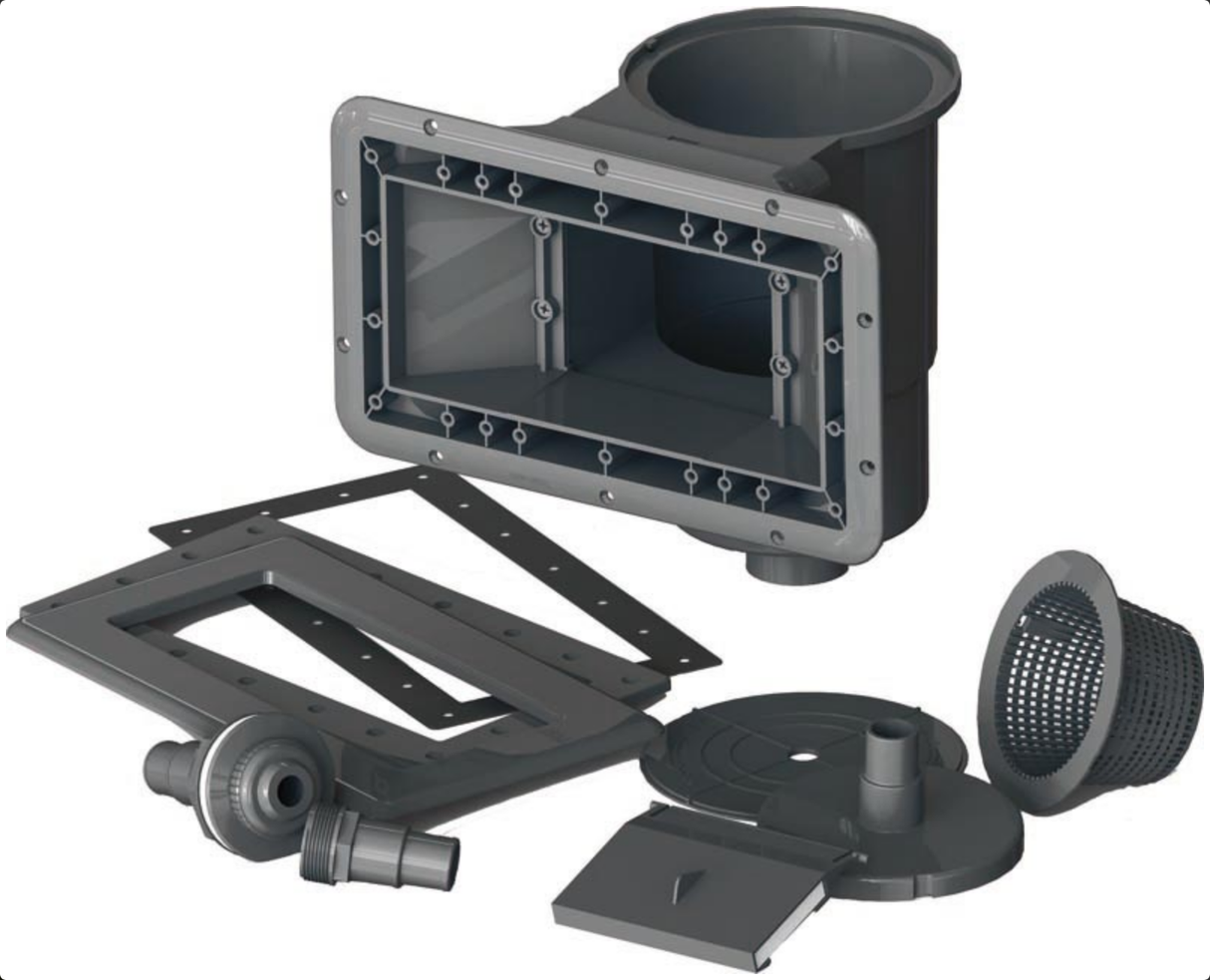 Gre Avantgarde composiet zwembad set - 326 x 186 x 96 cm met skimmer en inspuiter