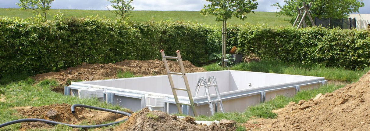 Infinitieau zelfbouw zwembad