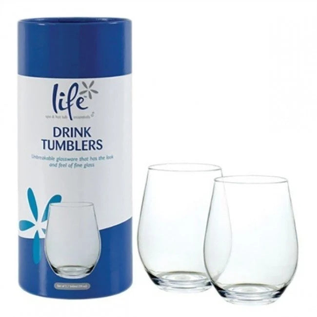 Spa Life kunststof waterglazen (2 stuks)