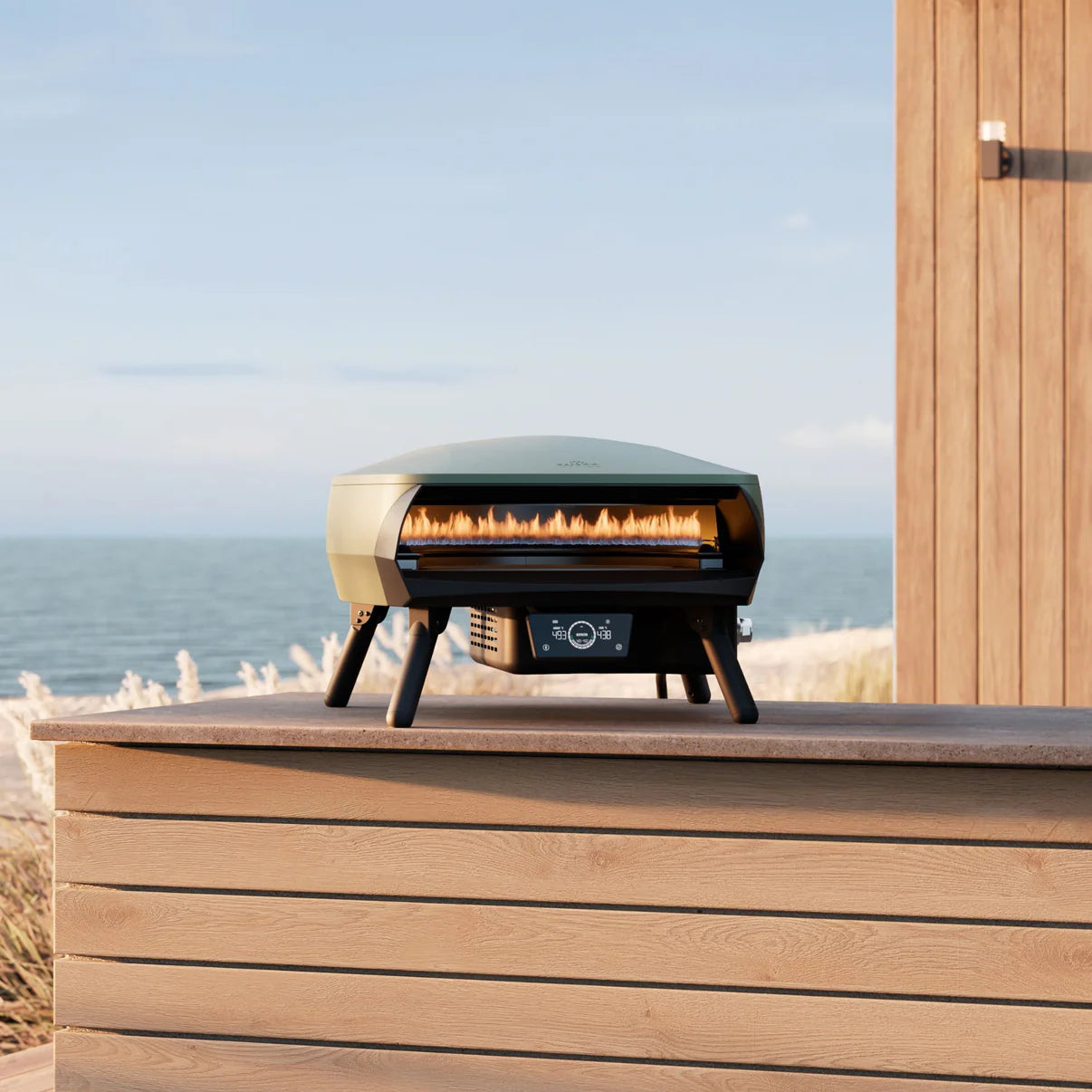 Witt Etna Rotante Control 16 inch pizzaoven - mat groen