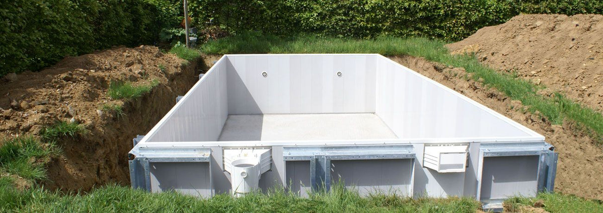 Infinitieau zelfbouw zwembad