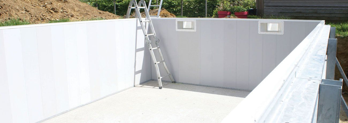 Infinitieau zelfbouw zwembad