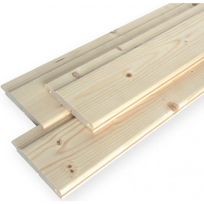 Nordisch Fichte saunaschroot 16 x 96 x 2700 mm