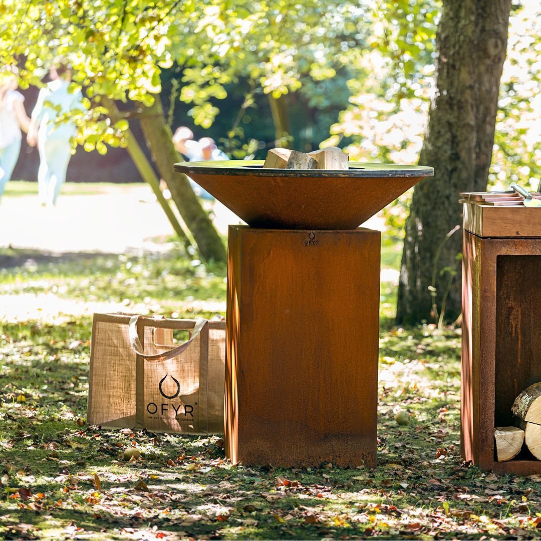 OFYR Juten houttas 64 x 41 x 31 cm