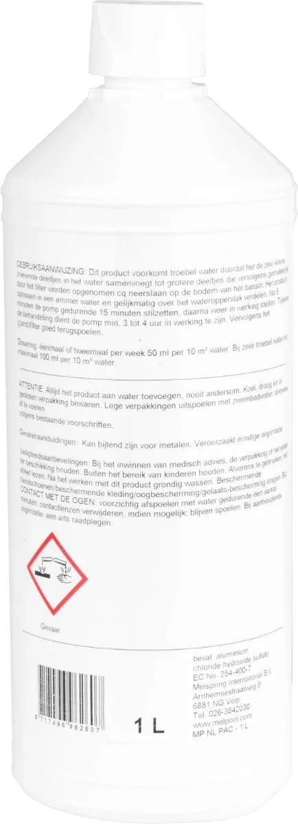 Melpool PAC vloeibaar vlokmiddel - 1 liter