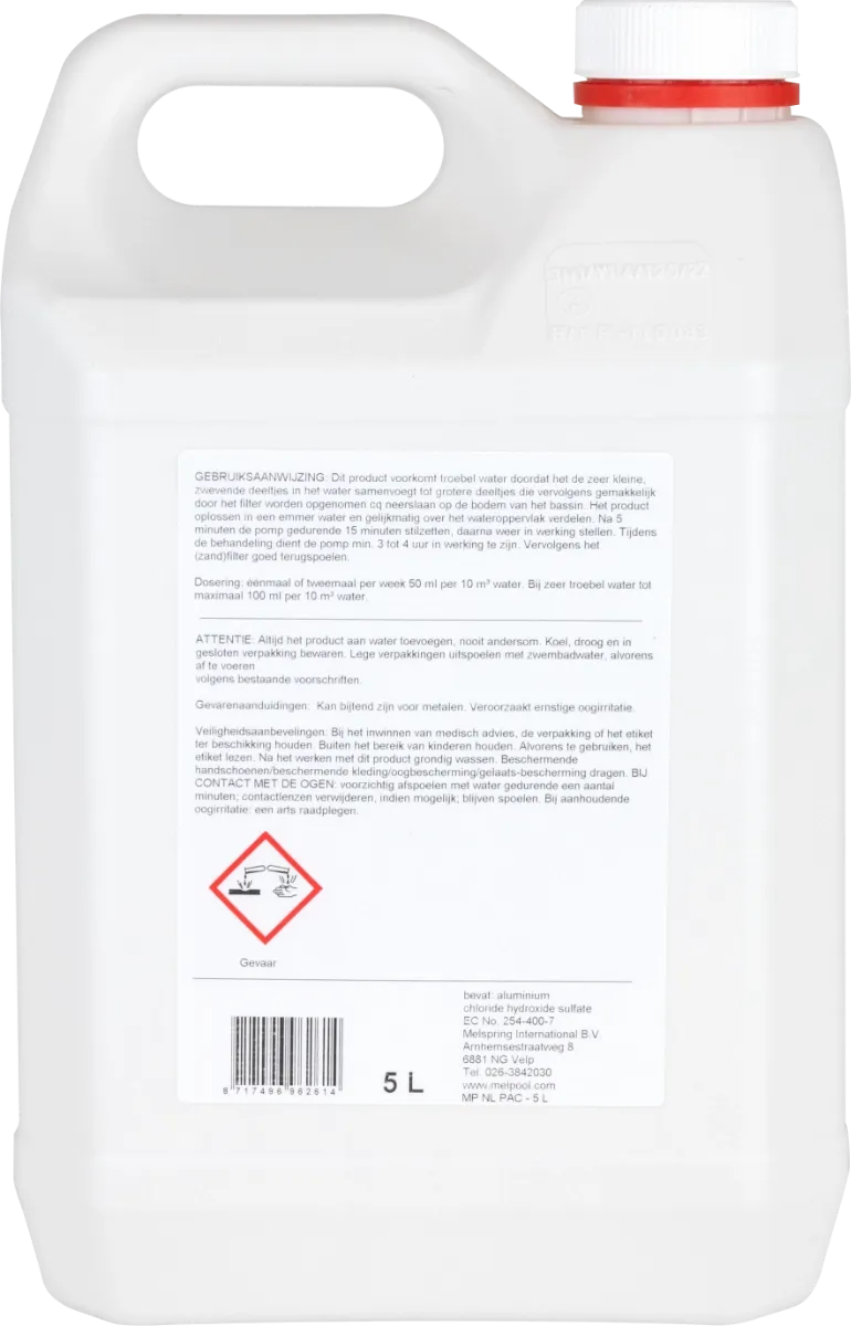 Melpool PAC vloeibaar vlokmiddel - 5 liter